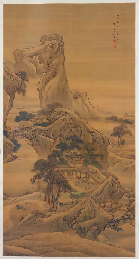 袁耀山庄秋稔图轴 | 故宫绘画藏品