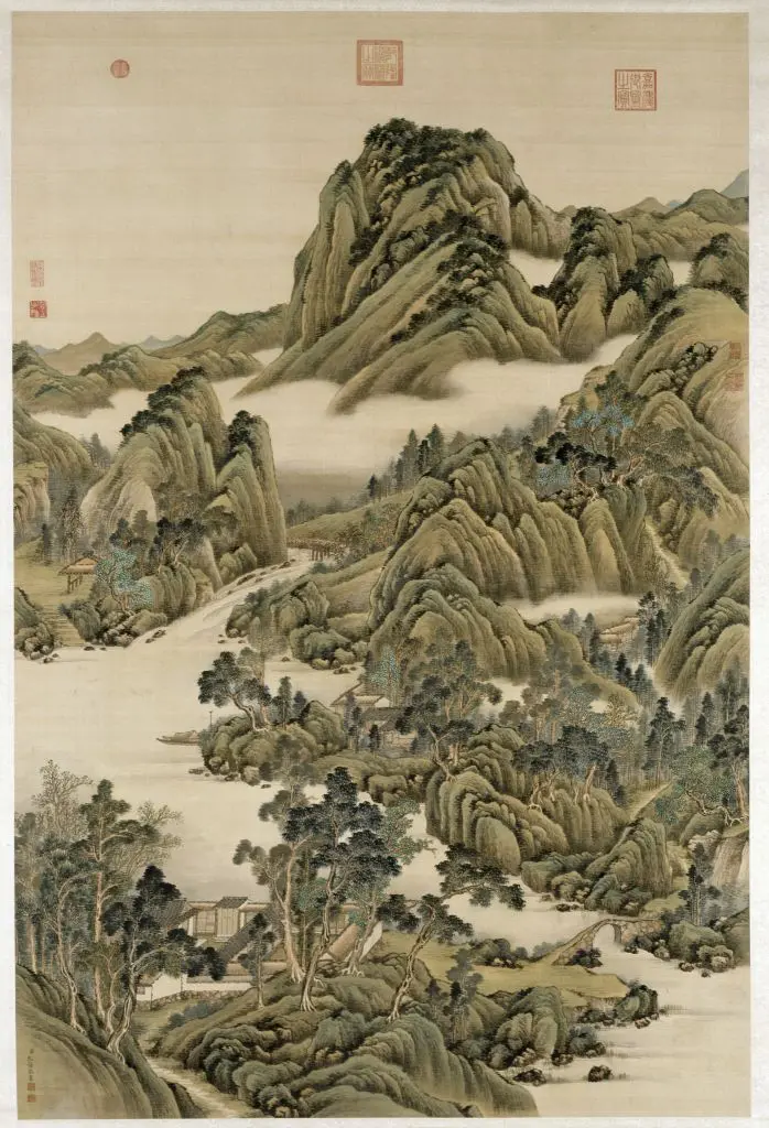 允禧渔庄山舍图轴 | 故宫绘画藏品