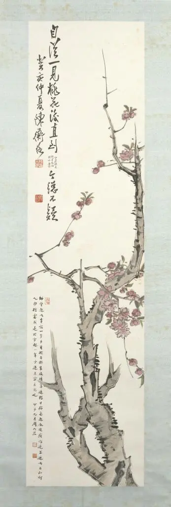 陈师曾桃花图轴 | 故宫绘画藏品