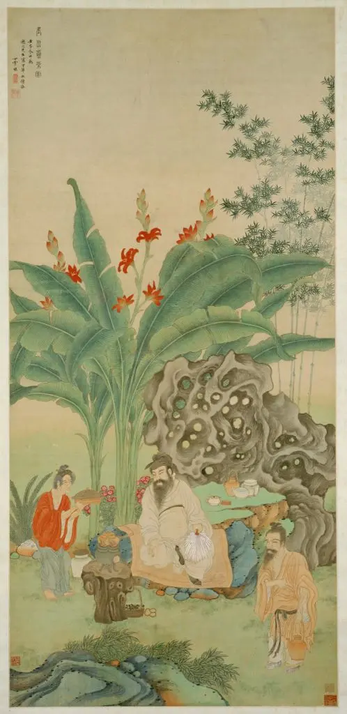 丁云鹏玉川煮茶图轴 | 故宫绘画藏品