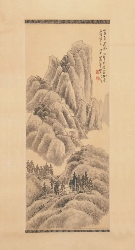 陈师曾墨笔山水图轴 | 故宫绘画藏品