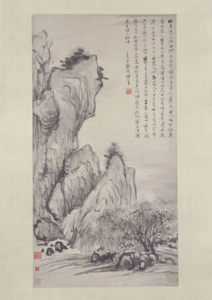 张风北固烟柳图轴 | 故宫绘画藏品