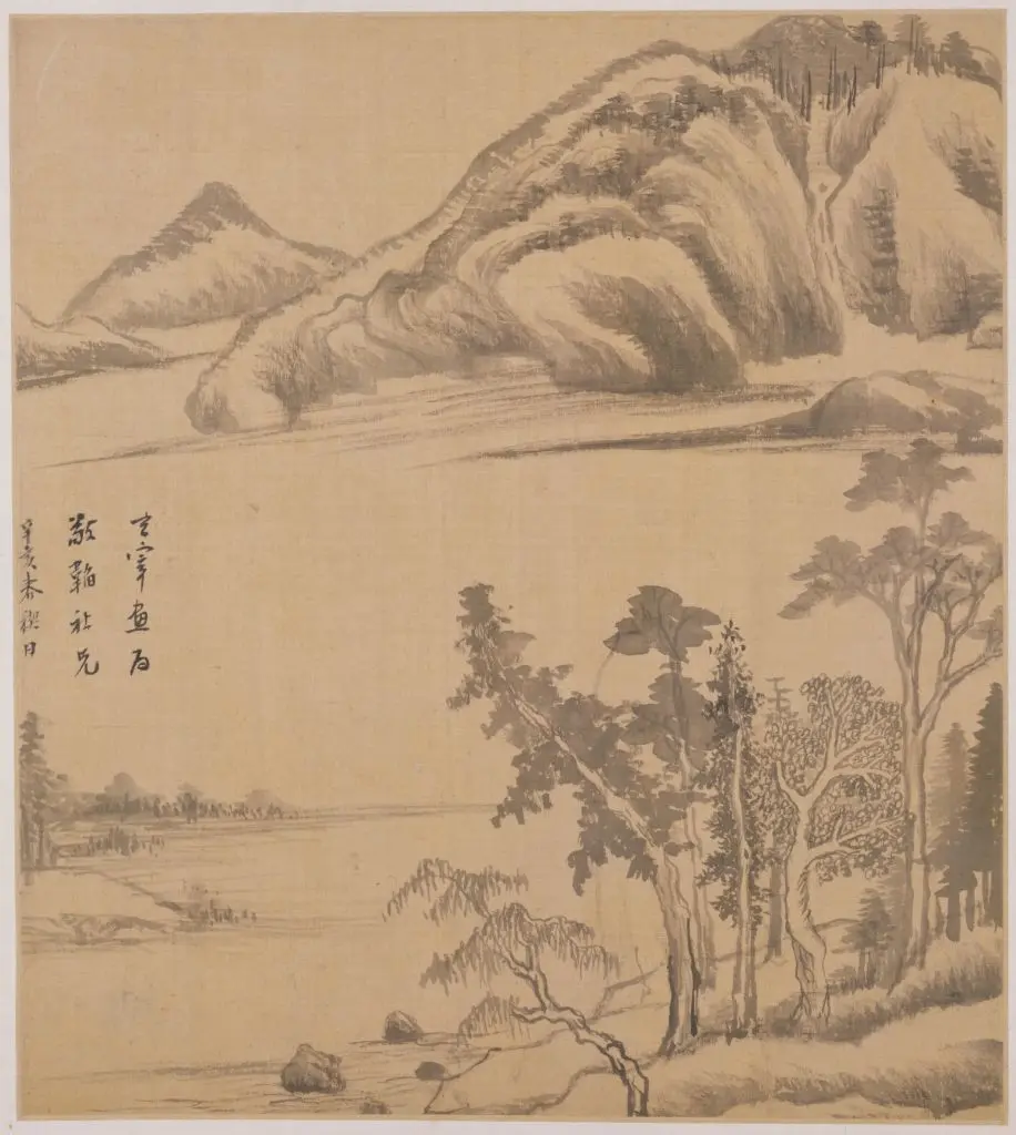 董其昌赠敬韬仿古山水册 | 故宫绘画藏品