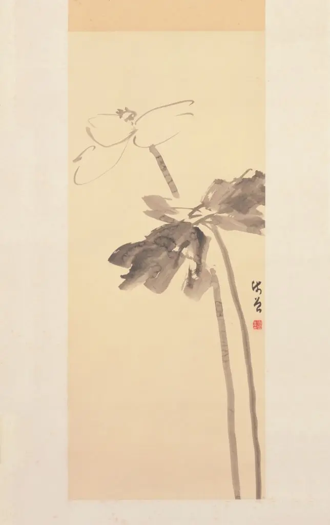陈师曾墨荷图轴 | 故宫绘画藏品
