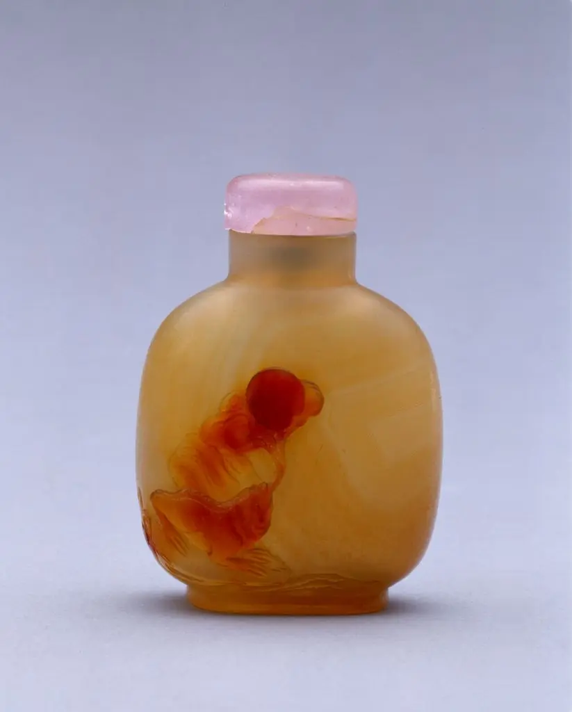 玛瑙雕蟾蜍鼻烟壶 | 故宫生活器具类藏品