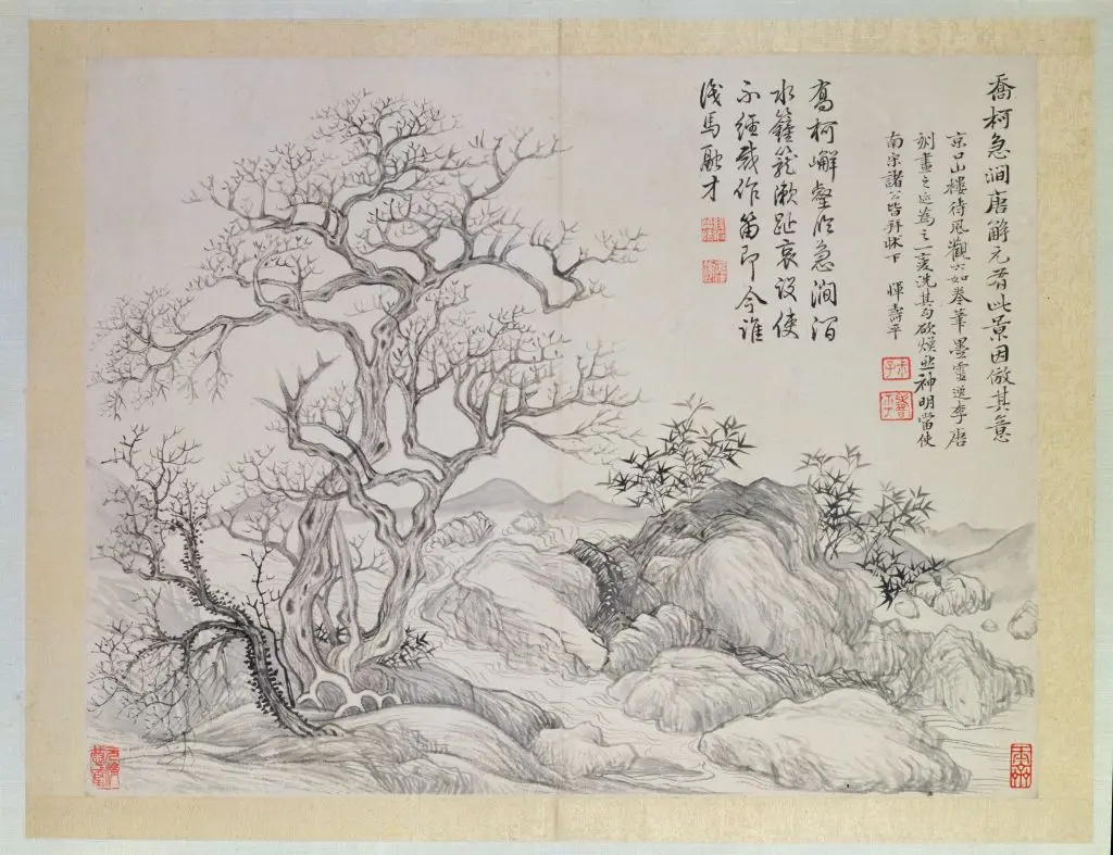 恽寿平山水花鸟图册 | 故宫绘画藏品