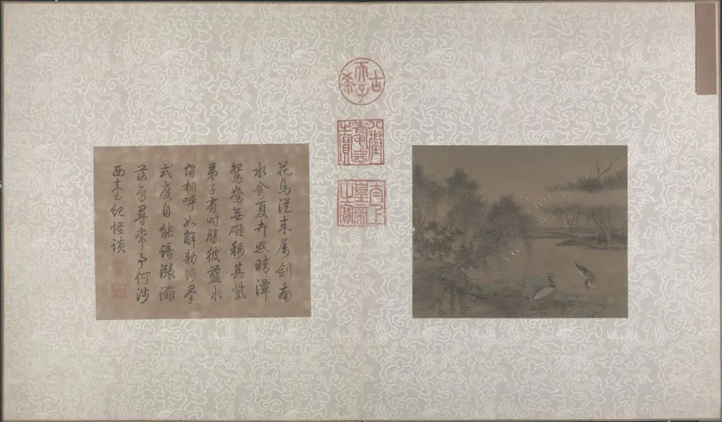 荷塘鸂鵣图页 | 故宫绘画藏品