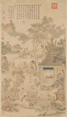 余省种秋花图轴 | 故宫绘画藏品