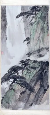 傅抱石松林策杖图轴 | 故宫绘画藏品