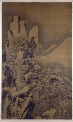 林良雪景鹰雁轴 | 故宫绘画藏品