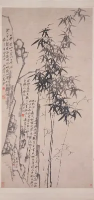 郑燮仿文同竹石图轴 | 故宫绘画藏品