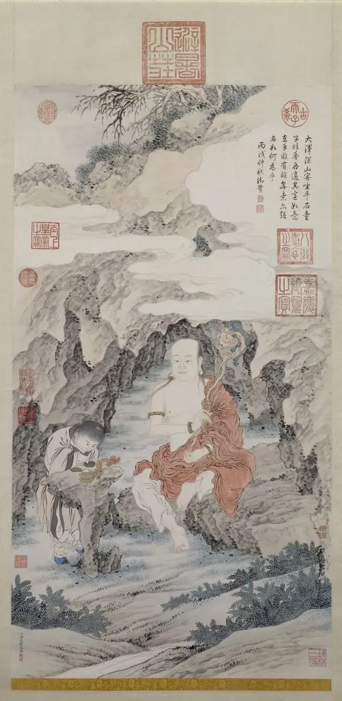 金廷标岩居罗汉像轴 | 故宫绘画藏品