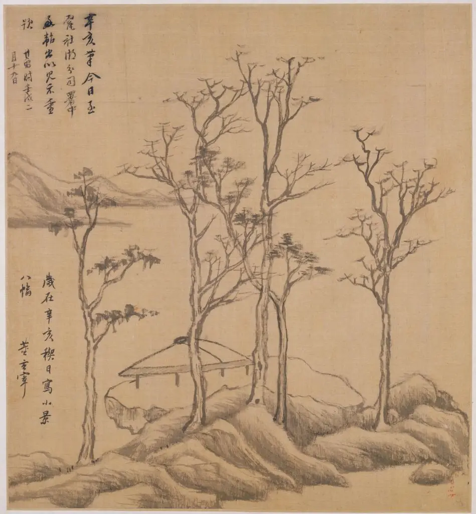 董其昌赠敬韬仿古山水册 | 故宫绘画藏品