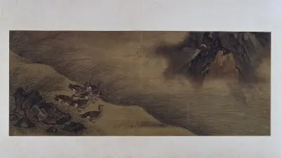 古琴曲《秋鸿》图谱册 | 故宫绘画藏品