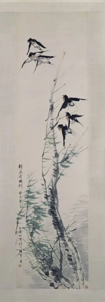 任颐风柳群燕图轴 | 故宫绘画藏品