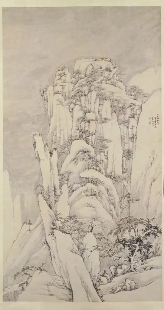 弘仁西岩松雪图轴 | 故宫绘画藏品