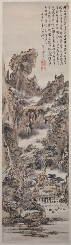 髡残云洞流泉图轴 | 故宫绘画藏品