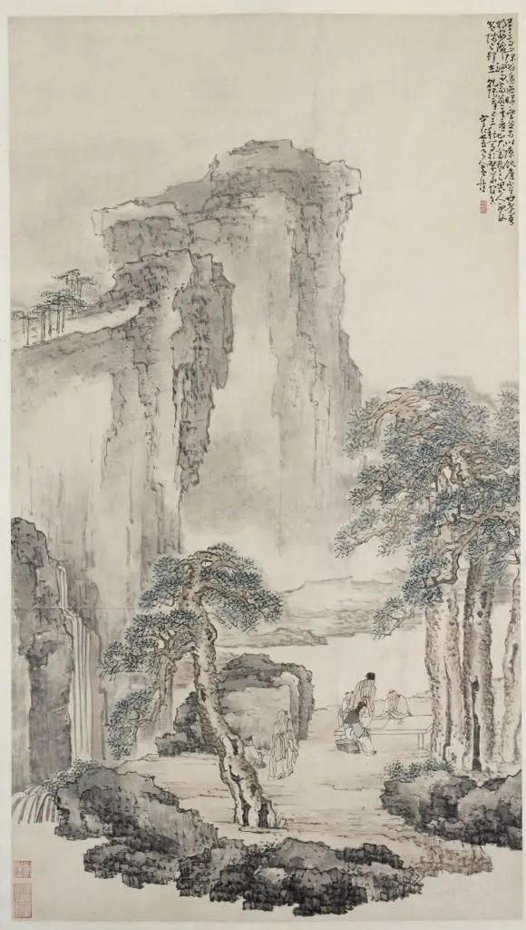 黄慎商山四皓图轴 | 故宫绘画藏品