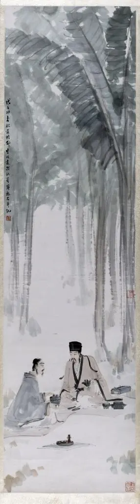 傅抱石蕉荫品古图轴 | 故宫绘画藏品