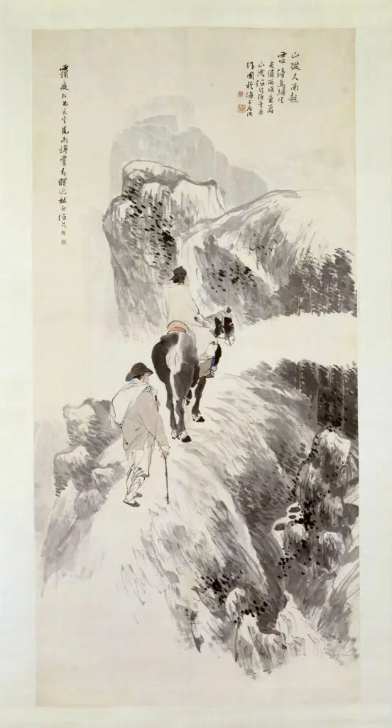 任颐云山策马图轴 | 故宫绘画藏品