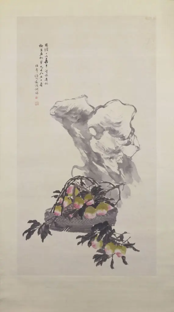 任颐桃石图轴 | 故宫绘画藏品