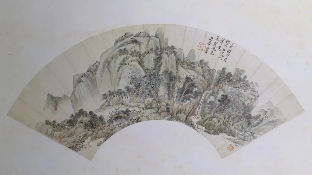 王翚山水图扇页 | 故宫绘画藏品