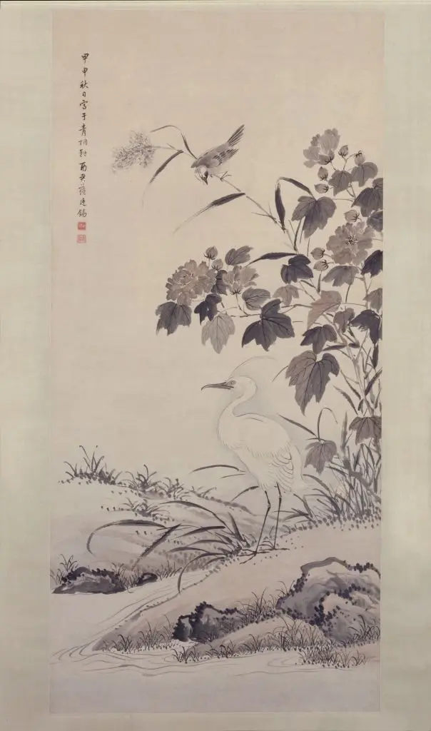 蒋廷锡芙蓉鹭鸶图轴 | 故宫绘画藏品