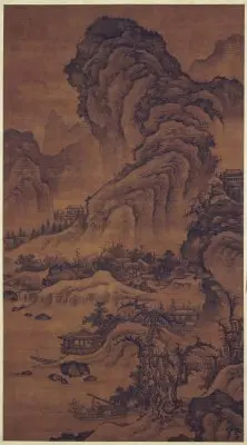 李在阔渚遥峰图轴 | 故宫绘画藏品