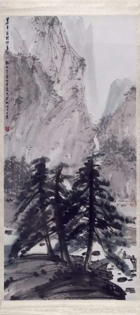 傅抱石松溪观山图轴 | 故宫绘画藏品