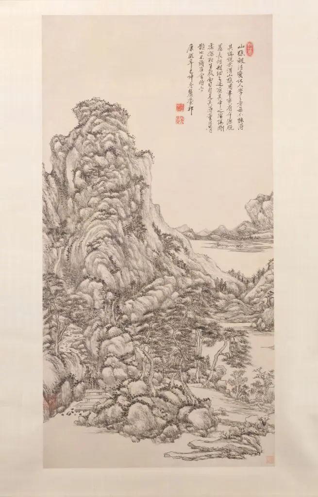 王原祁仿王蒙山水图轴 | 故宫绘画藏品