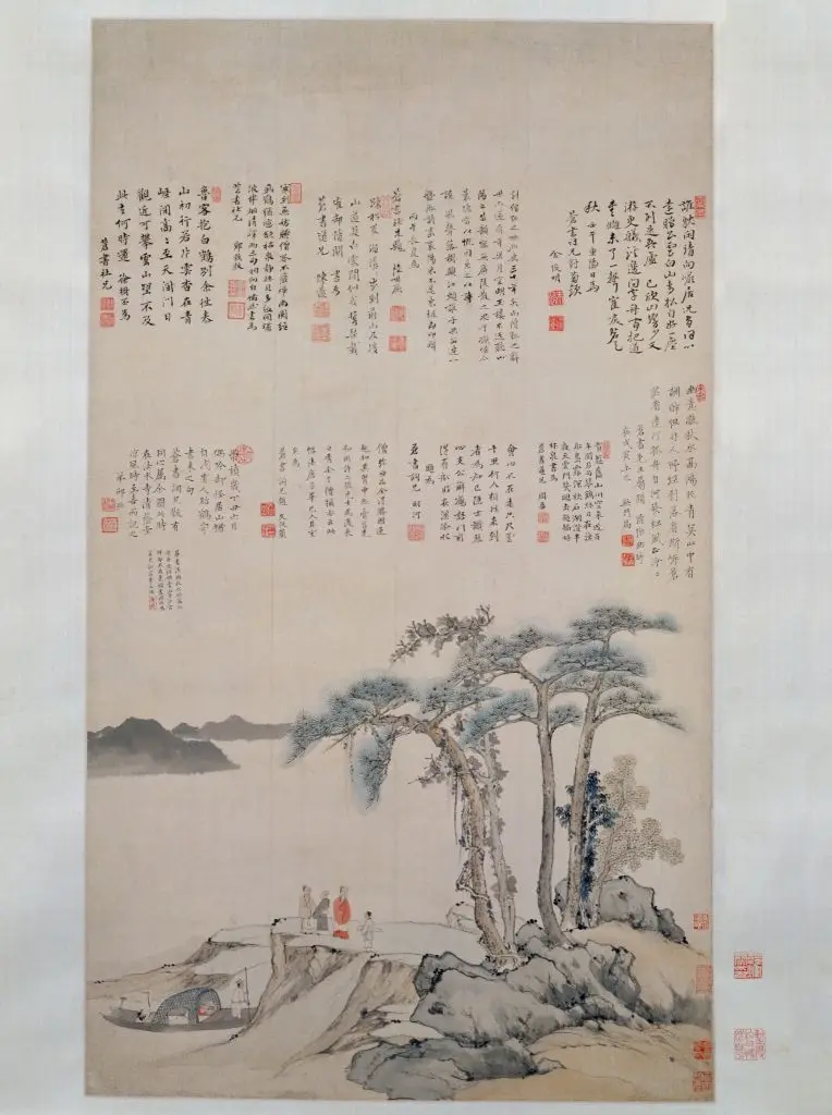 邵弥贻鹤寄书图轴 | 故宫绘画藏品