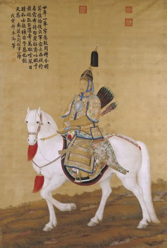 郎世宁乾隆皇帝大阅图轴 | 故宫绘画藏品