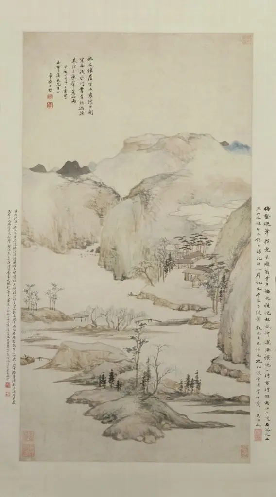 查士标空山结屋图轴 | 故宫绘画藏品