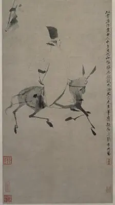 徐渭驴背吟诗图轴 | 故宫绘画藏品