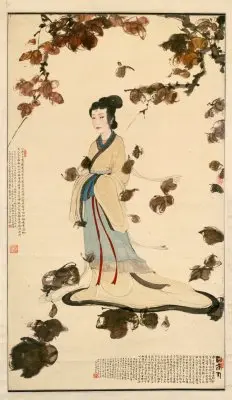 傅抱石湘夫人图轴 | 故宫绘画藏品