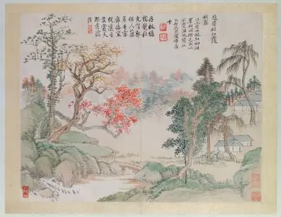 恽寿平山水花鸟图册 | 故宫绘画藏品