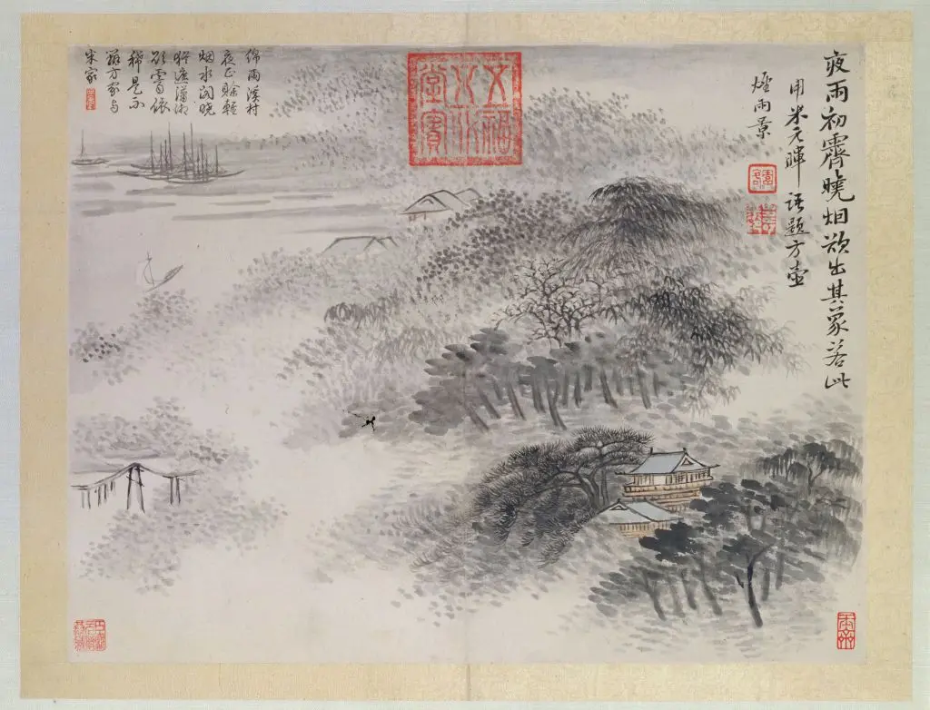 恽寿平山水花鸟图册 | 故宫绘画藏品