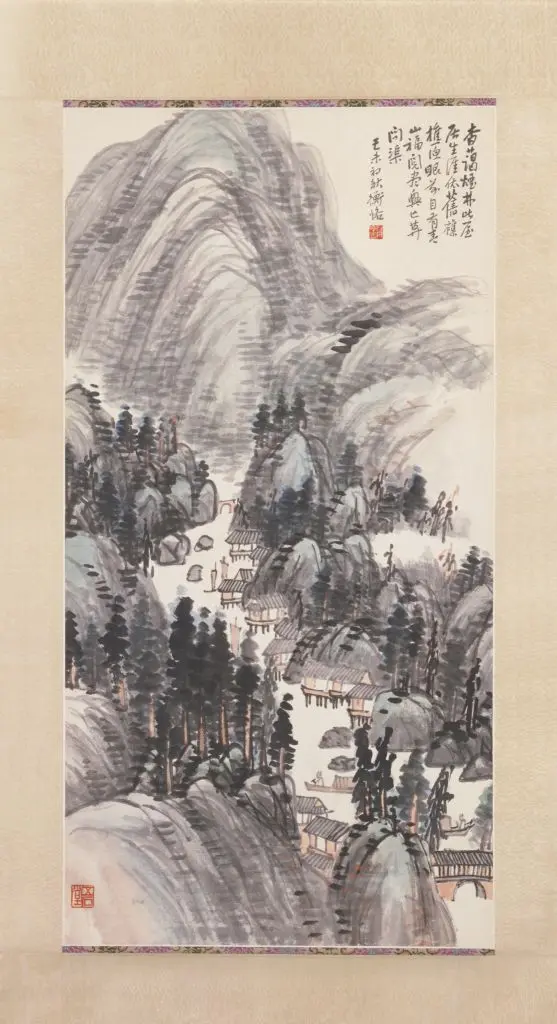 陈师曾设色山水图轴 | 故宫绘画藏品