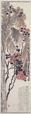 陈师曾芭蕉山茶图轴 | 故宫绘画藏品