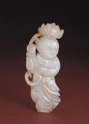 玉举莲花童子 | 故宫玉石器藏品