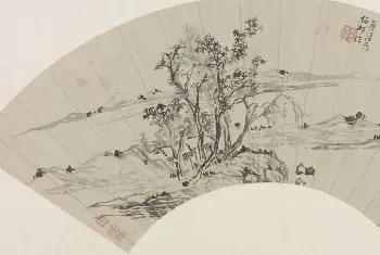 宋葆淳山水图扇页 - 故宫绘画藏品