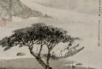 傅抱石山水人物图册页 - 故宫绘画藏品