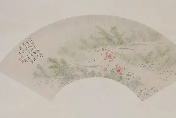 汪承霈鱼藻图扇页 - 故宫绘画藏品