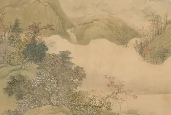 禹之鼎云山烂漫图卷 - 故宫绘画藏品