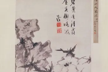 陈淳葵石图轴 - 故宫绘画藏品