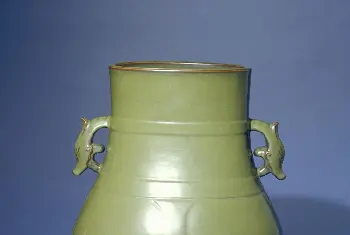 茶叶末釉牺耳尊 - 故宫陶瓷器藏品