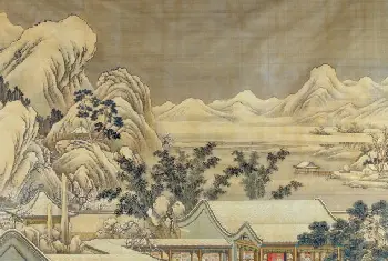 郎世宁等乾隆帝岁朝行乐图轴 - 故宫绘画藏品