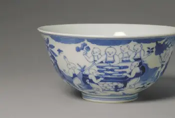 青花婴戏图碗 - 故宫陶瓷器藏品