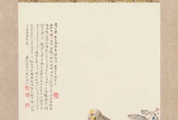 陈师曾鹦鹉图轴 - 故宫绘画藏品