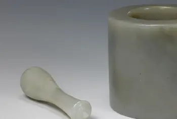 青玉杵臼 - 故宫玉石器藏品